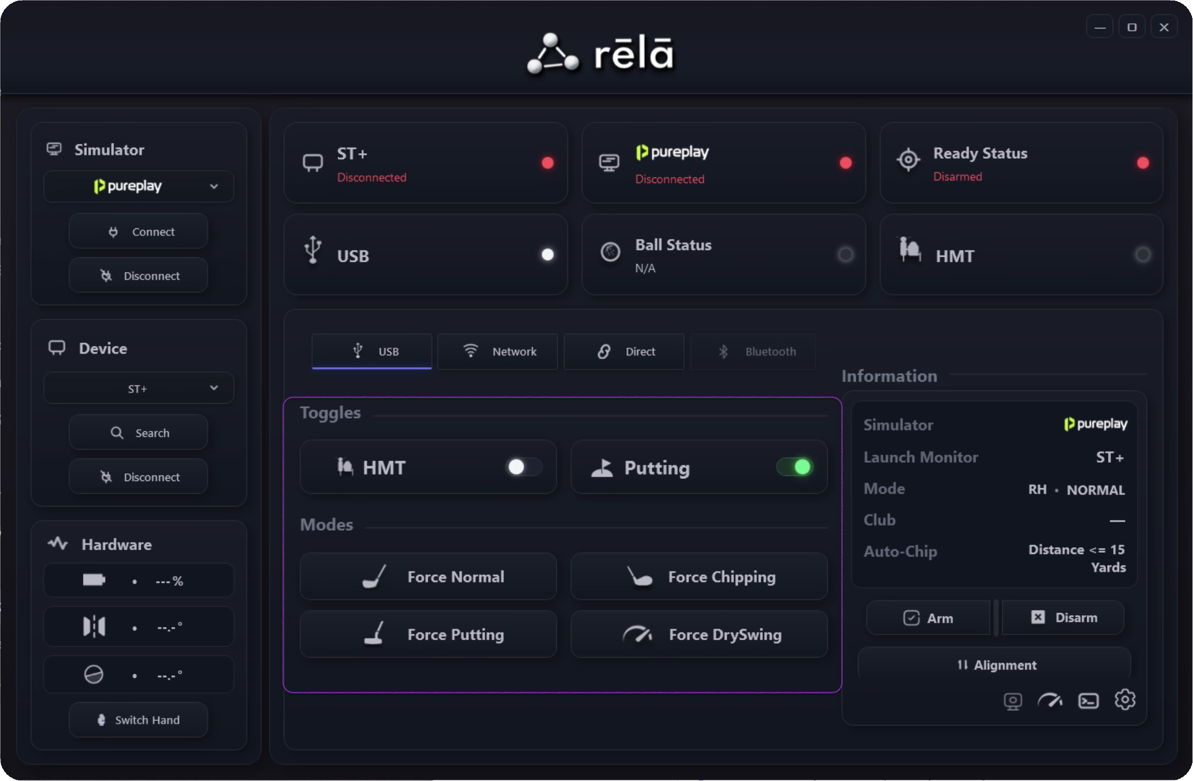 Toggles and mode controls