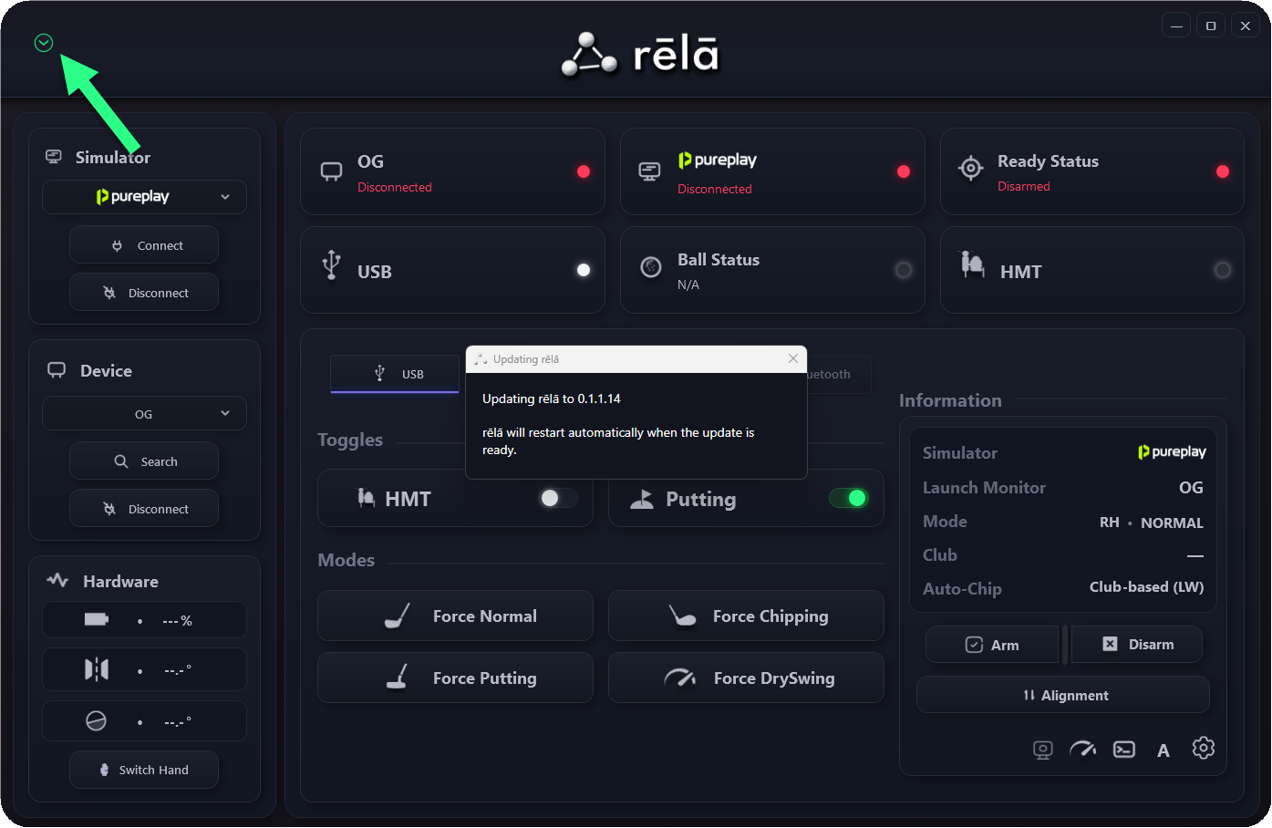 Updating rēlā progress window